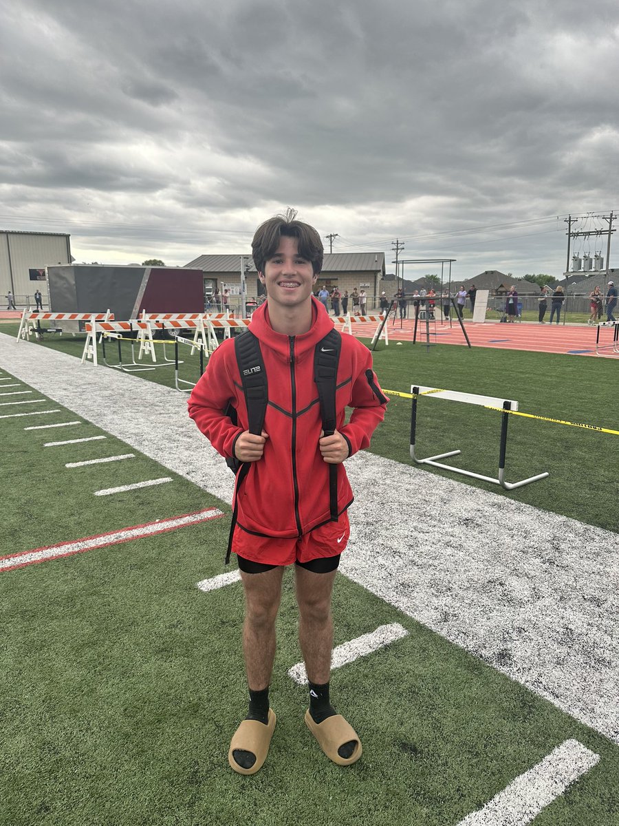 Congratulations to Freshman Running Back, Brenner Watkins. Sr. High 4A-1 Conference Champion in Long Jump at 21-0 Feet. #VVR