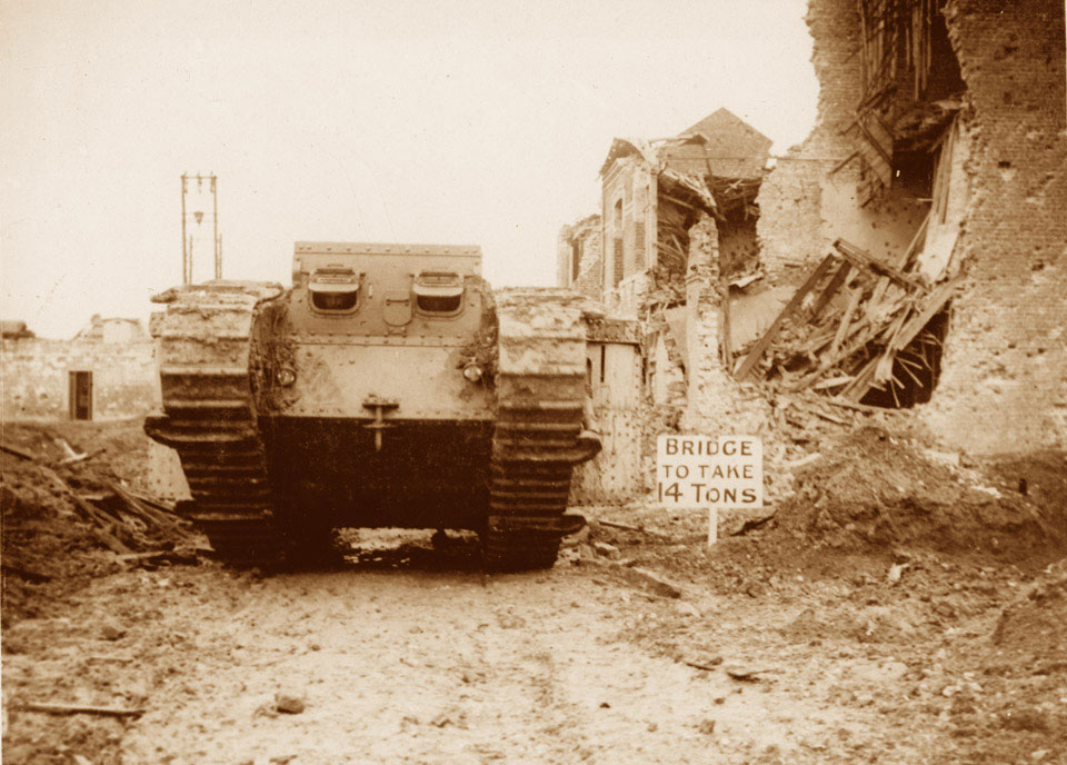 It's #TankTuesday, do you know why a tank is called a tank? The name 'tank' came from British attempts to ensure the secrecy of the new weapons under the guise of water tanks. 📸 Mark II, British tank going into action, 10 April 1917 World War One, Western Front, 1917.