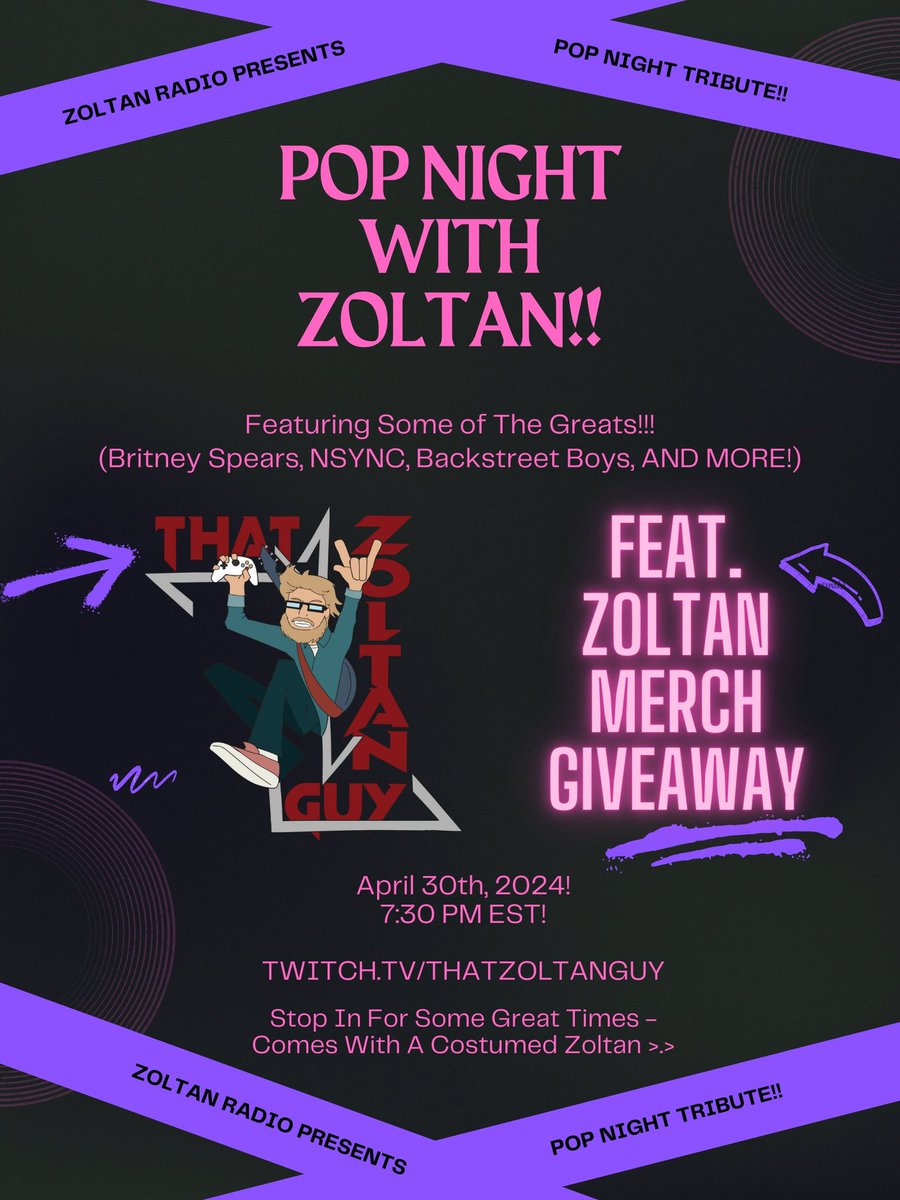 ThatZoltanGuy's tweet photo. Listen here gang, one more week for the greatest spectacle on Twitch!! 

If you can't wait, we got some warmup random jams per usual tonight 😛 https://t.co/GWo5NYqzit