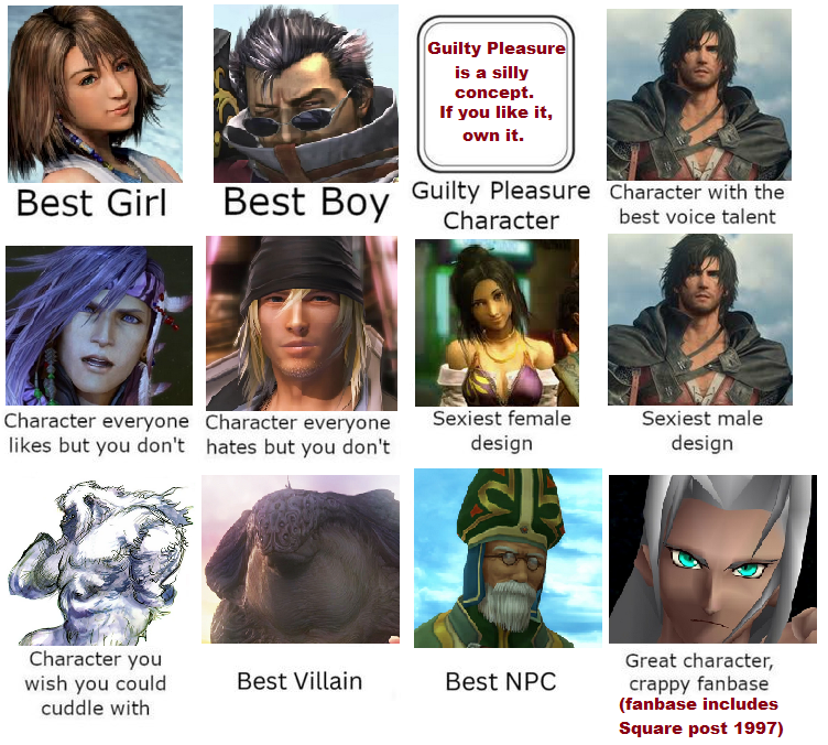 I like FFX, what can I say?
