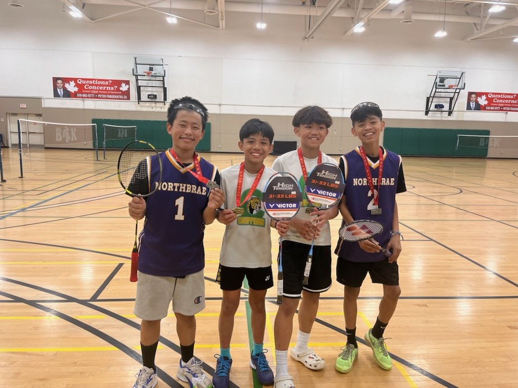 Chippewa and Northbrae took home gold🥇and silver🥈, respectively, at the #TVDSB badminton championships today! These two teams have battled all year, finishing #1 and #2 in every tournament. Way to go, boys! 🏸 #raisingaracket #badmintonorgoodminton <a href="/TVDSBsports/">Elementary Athletics</a>