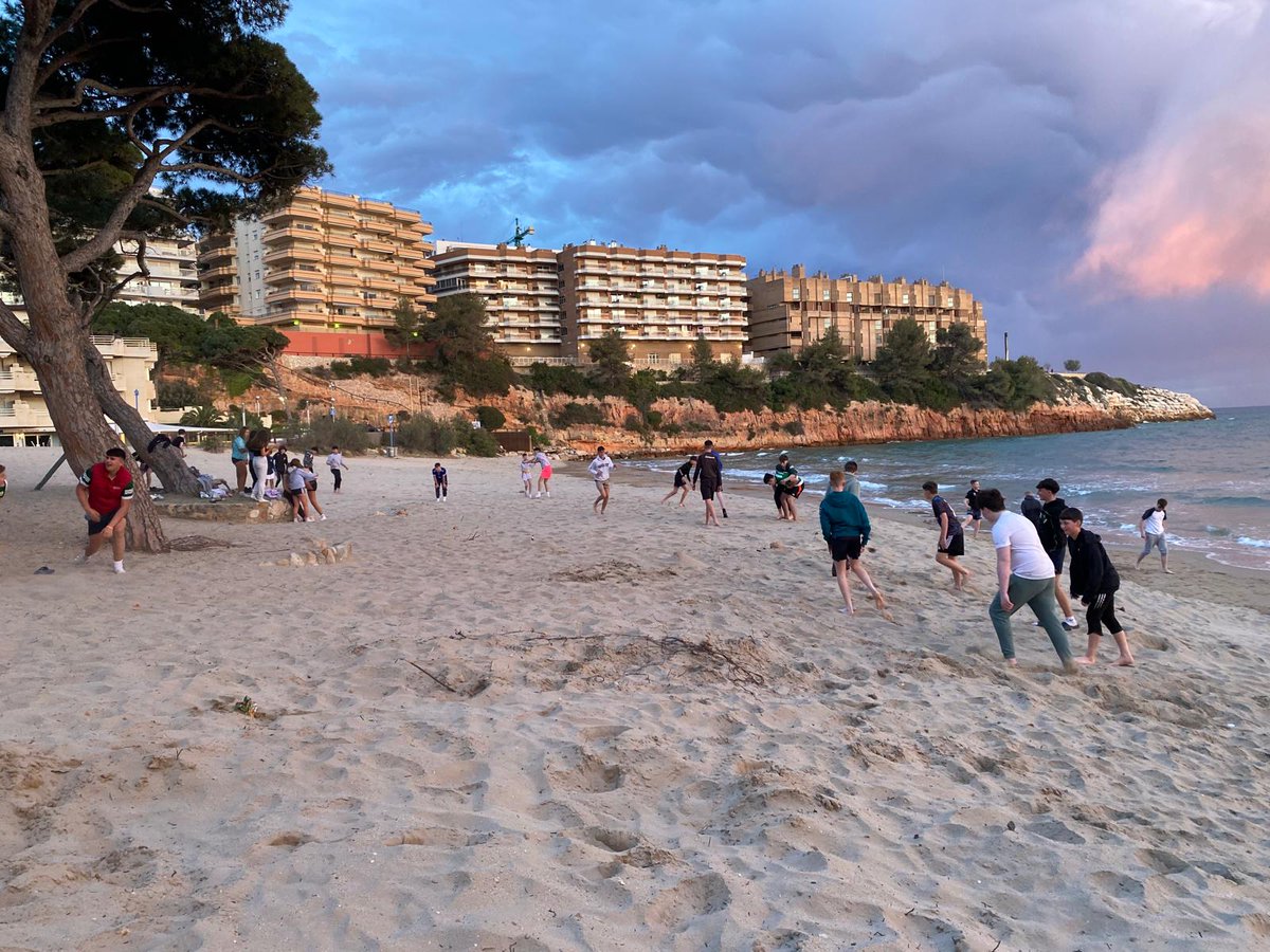BanagherCollege's tweet photo. Delighted to announce that our Second Years and Staff have arrived safely in Barcelona and are  having fun in Salou on evening 1 of their cultural tour. https://t.co/rtlpAHQboH
