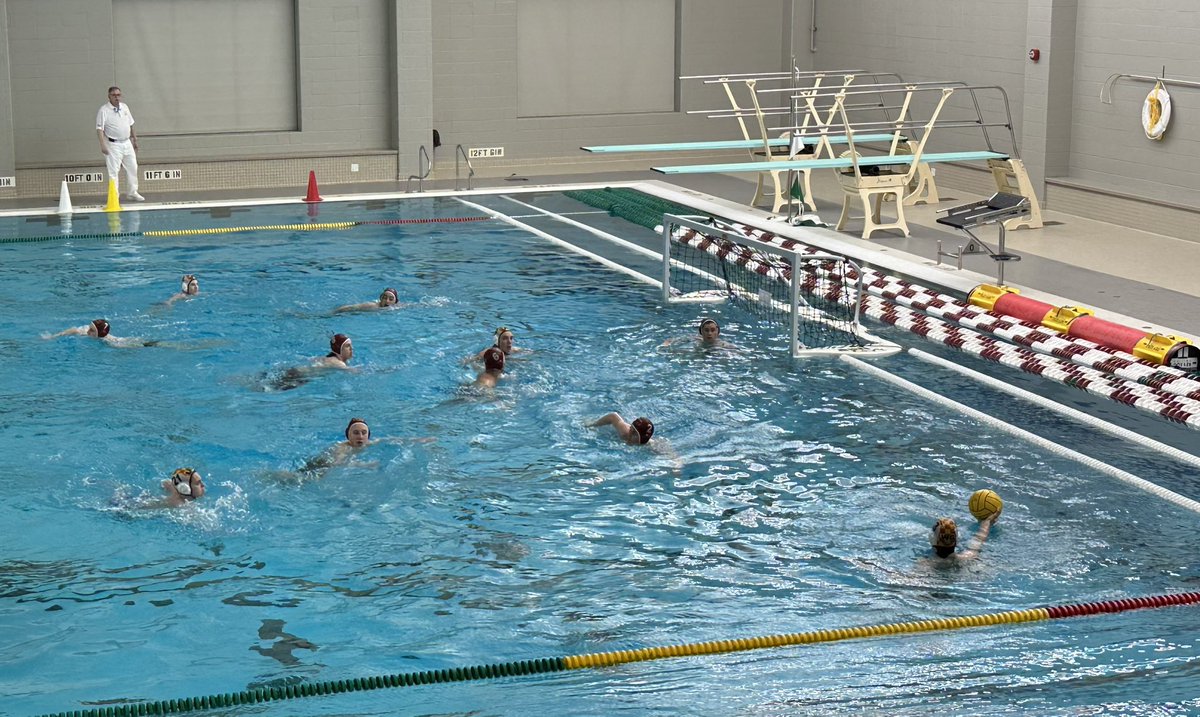 The weather has not stopped water polo as the Rams get after things in the pool vs UC/WG