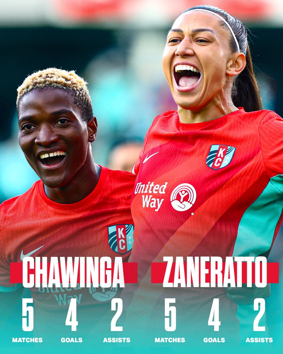 Dynamic Duo always on the same page 🔥 Not to mention a brace for each in our last match ✌️ @NWSL | #KCBABY