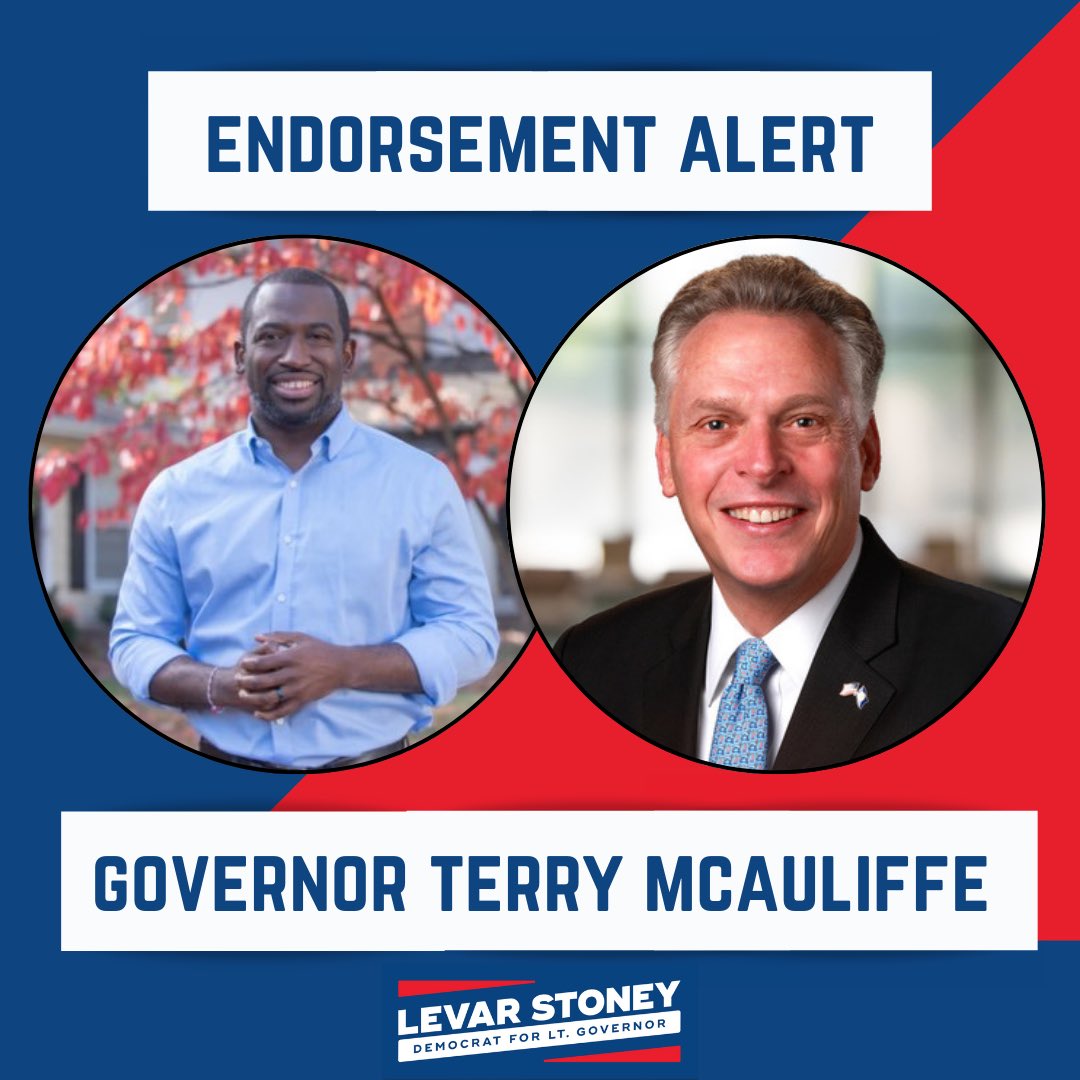 🧵 Our campaign’s momentum is STRONG! Honored to have the endorsements of so many Virginia leaders starting with @TerryMcAuliffe! Welcome to Team Stoney! 💪🏿