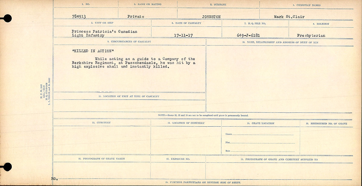 CanMilPostcards's tweet image. A piece of German airplane fabric, sent home by Mark St Clair Johnston, serving with the Princess Patricia's Canadian Light Infantry. A bank clerk from Winona, #Ontario, he was killed in action at #Passchendaele 17 November 1917. #PPCLI #WWI #FWW