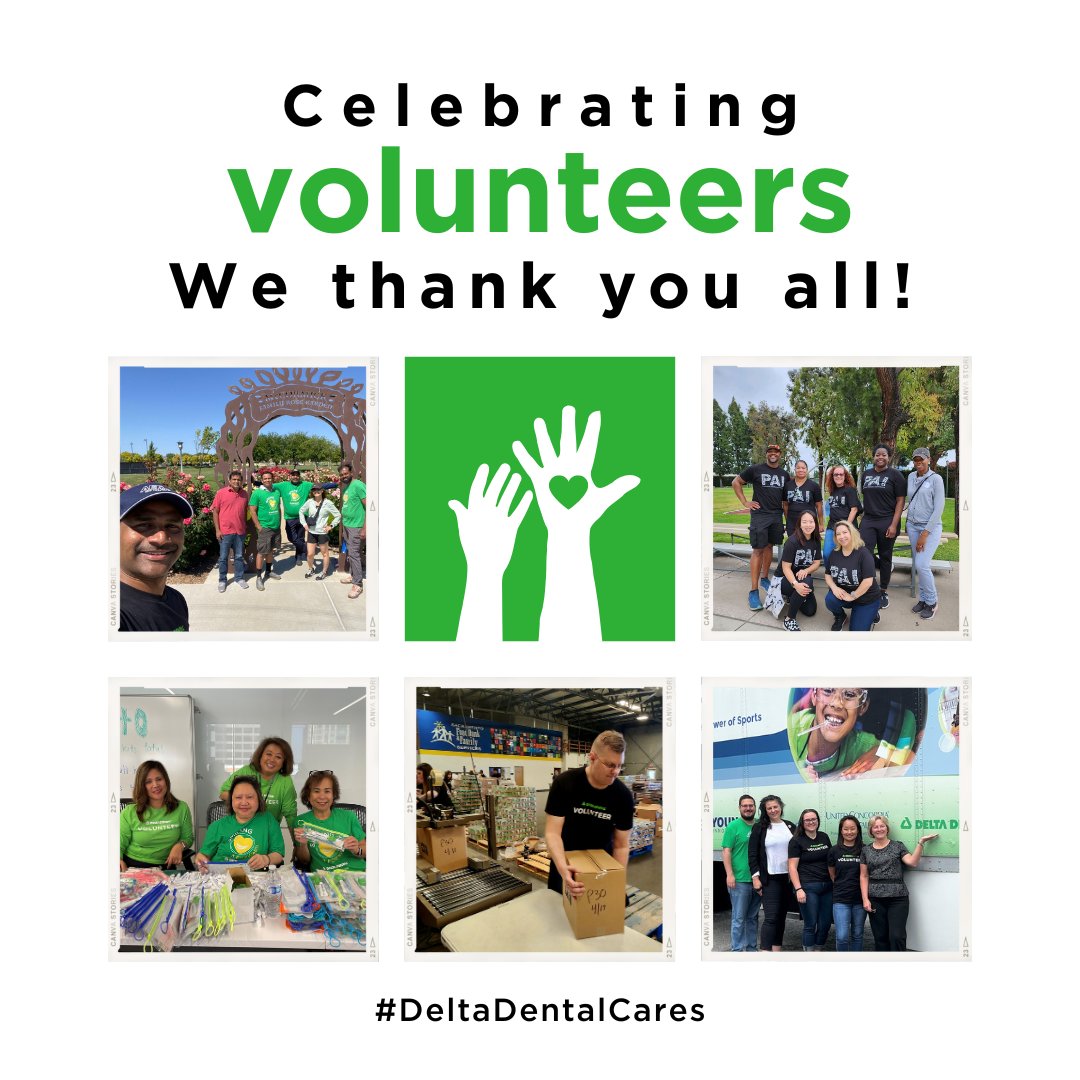 As Delta Dental celebrates #NationalVolunteerWeek, we want to extend our heartfelt thanks to all of you – our employees – who dedicate your time and efforts to volunteering. Thank you for everything you do! #LifeatDDins #DeltaDentalCares