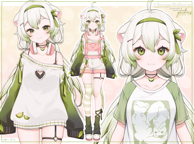 I designed and illustrated the new comfy Laimu 2.1 outfits~! Always a pleasure working on this baby  