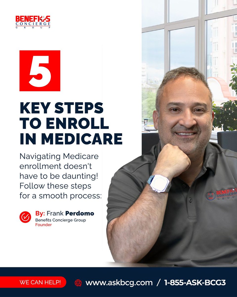 👉Navigate the 𝗠𝗲𝗱𝗶𝗰𝗮𝗿𝗲 𝗲𝗻𝗿𝗼𝗹𝗹𝗺𝗲𝗻𝘁 𝗽𝗿𝗼𝗰𝗲𝘀𝘀 with ease using our 5 Key Steps! From understanding enrollment deadlines to exploring coverage options, we've got you covered every step of the way. ⁣