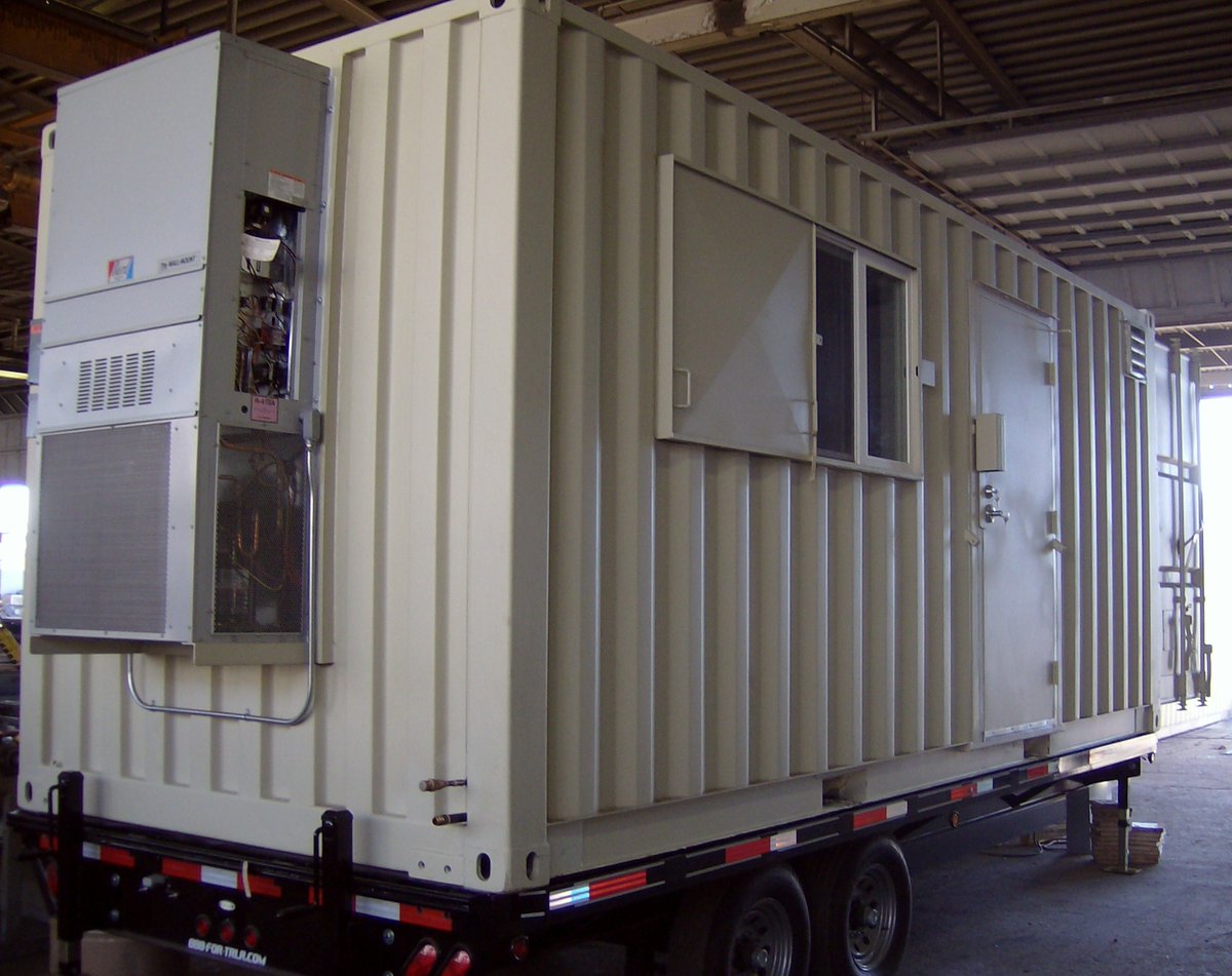 It's heating up out there! Phoenix finally hit 90 degrees last week, and summer is just around the corner. It's essential to have a #coolingstation on site where workers can take shelter from the brutal sun. #mobileoffice