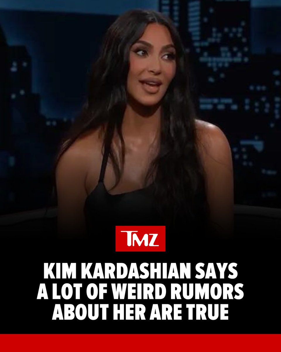 #KimKardashian confirmed that a lot of strange rumors about her are true! Watch here 👉 tmz.me/1U7iUL7