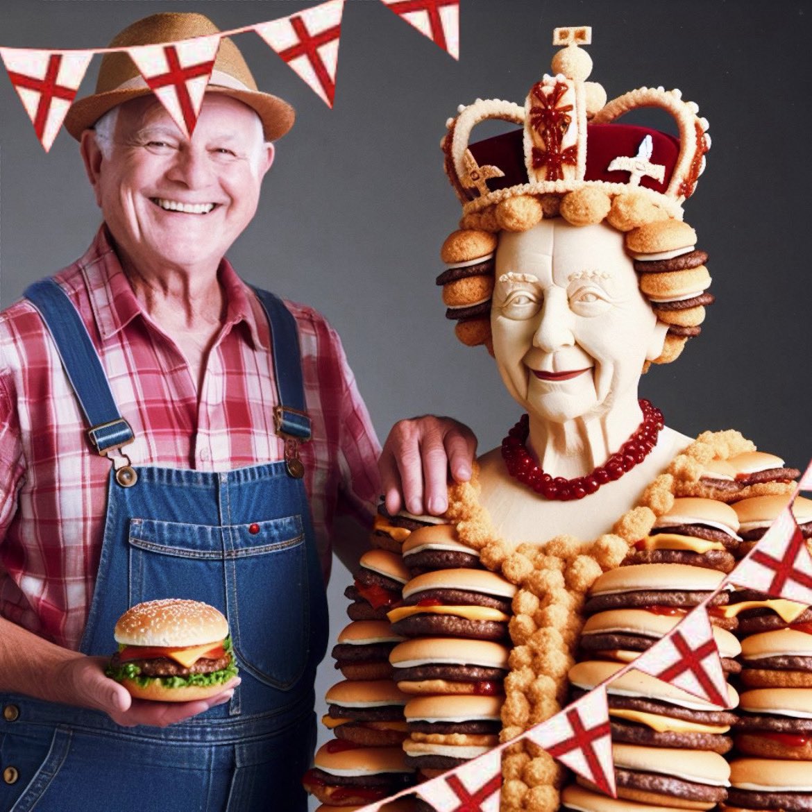 HAPPY ST GEORGES DAY TO ALL WHO CELEBRATE #BRITISHBERFBURGER #AD