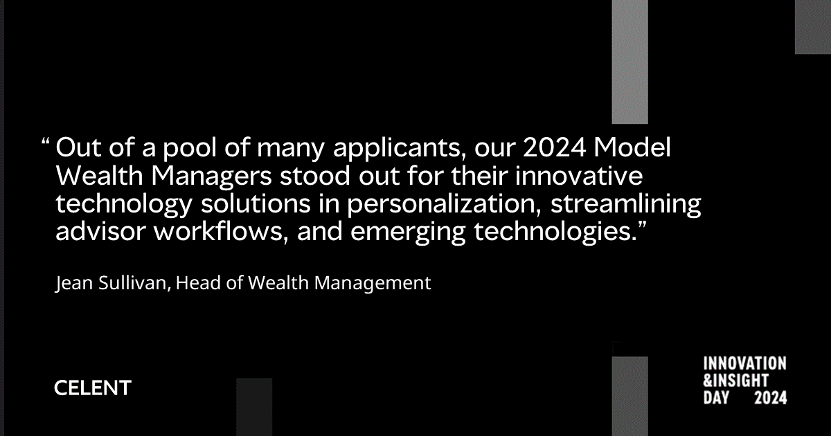 Curious about the 2024 Model Wealth Managers? Watch our #ModelWealthManager Overview session on-demand and the case study interview with each of our 2024 Model Wealth Managers to learn about their successful and innovative initiatives > bit.ly/3Q75BUY #WealthManagers