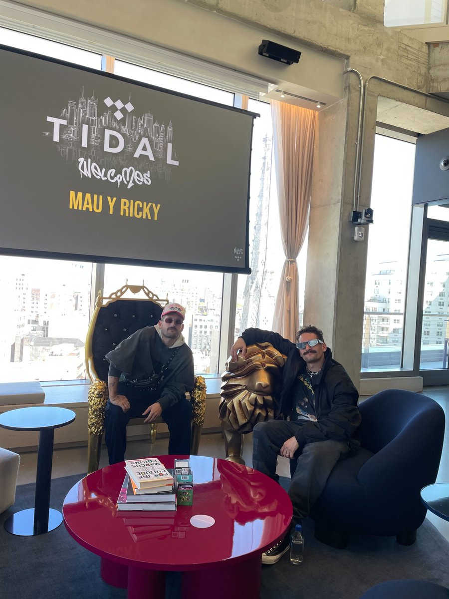 .@MauYRicky stopped by today to play tracks from their upcoming album, 'Hotel Caracas.' And we must say, we've extended our checkout. Straight 🔥! Listen to their essential hits here: tidal.link/49Px9Fu