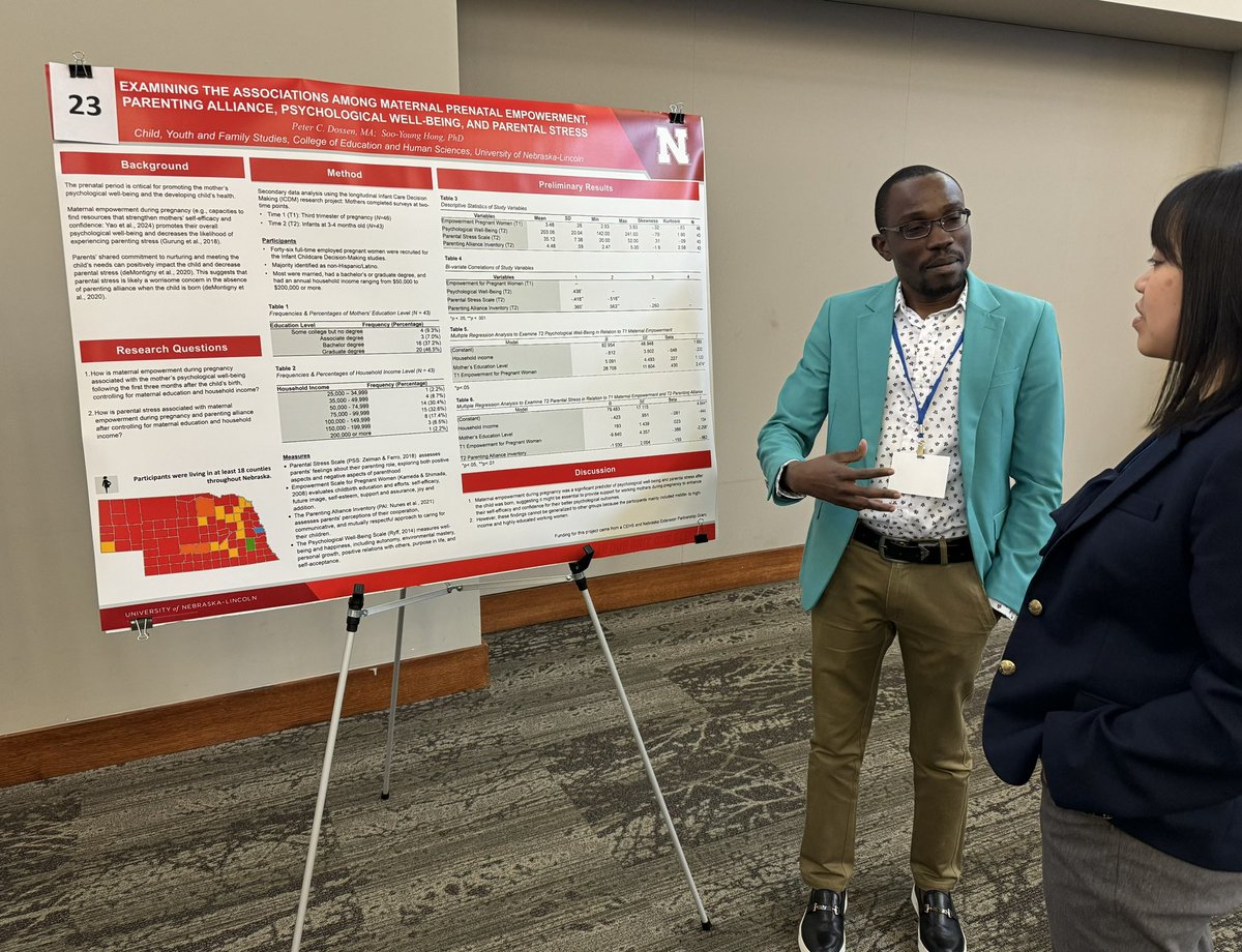 U. of #Nebraska graduate students and other scholars showcase their research addressing a range of issues related to #earlychildhood education and development at #ECSummit24. #GrandChallenges cyfs.unl.edu/ecs/2024/