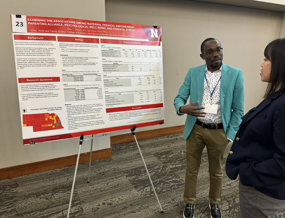 UNL_CYFS's tweet photo. U. of #Nebraska graduate students and other scholars showcase their research addressing a range of issues related to #earlychildhood education and development at #ECSummit24. #GrandChallenges https://t.co/l4PM0h4KcI https://t.co/Vbncw5gnsW