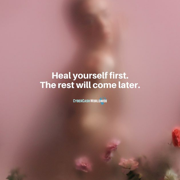 Heal yourself first. The rest will come later. #youaredoingfine #timewillheal #mentalhealthquotes #waitforit #lightattheendoftunnel