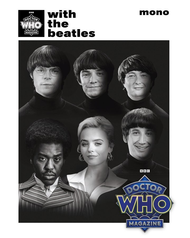 everything i HATE about this fuckass poster a 🧵 (coming from someone who is autistic about both the beatles and dr who) (1/19)