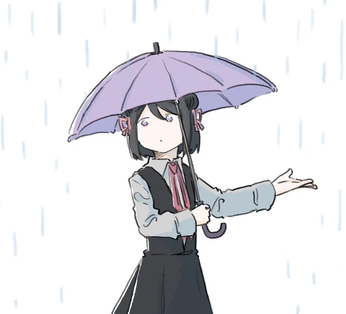 雨だね黒江ちゃん 