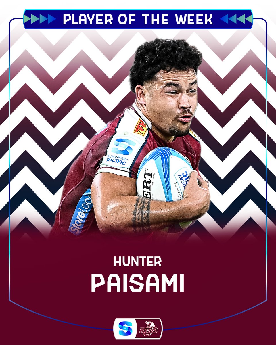 Big game Hunter! Hunter Paisami is your #SuperRugbyPacific player of the week for round 9!