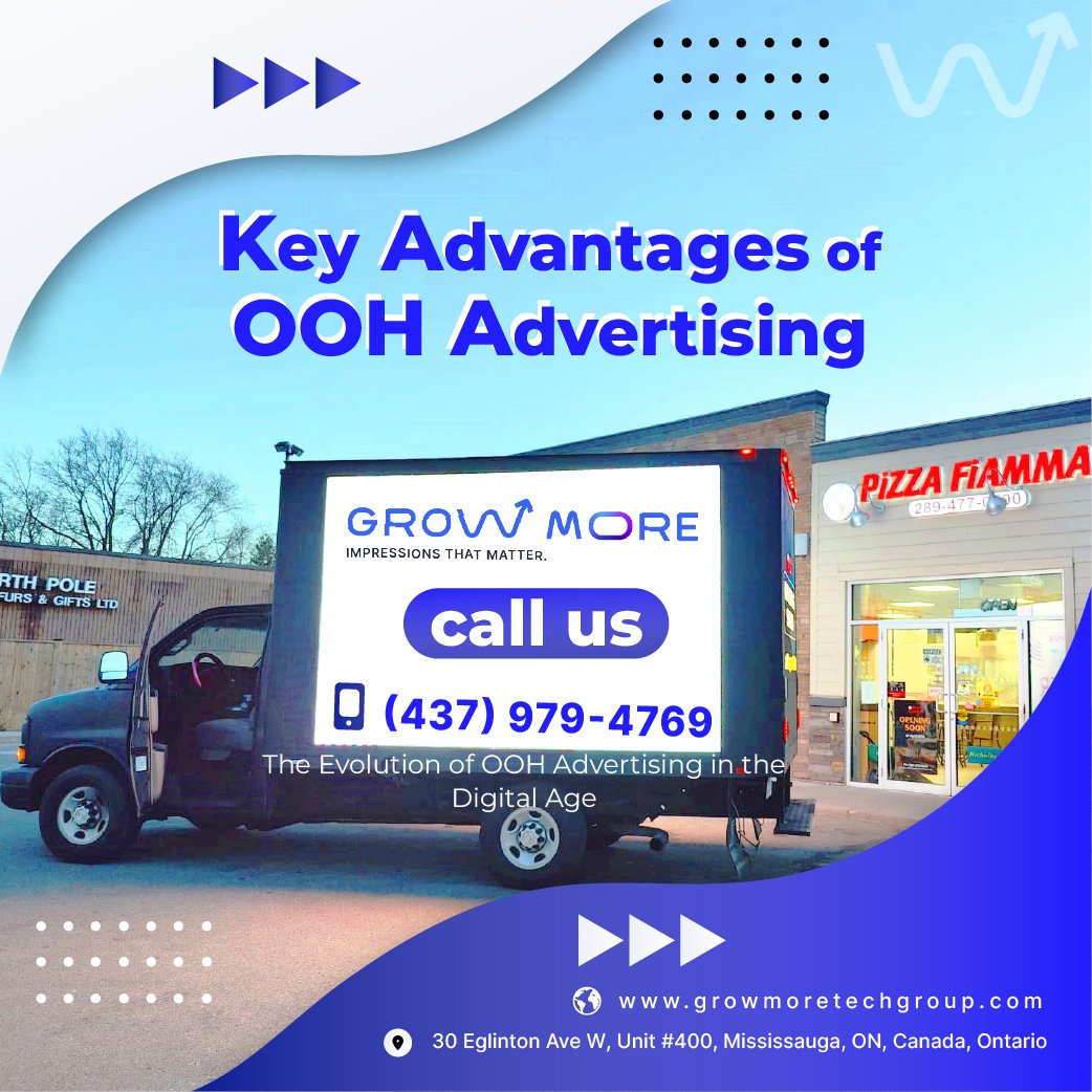 Key Advantages of Out-of-Home OOH Advertising with Grow More!

read more at growmoretechgroup.com/toronto-on-mob…
#OOHAdvertising #GrowMore #MobileMedia #BrandVisibility #hirebillboardtruck