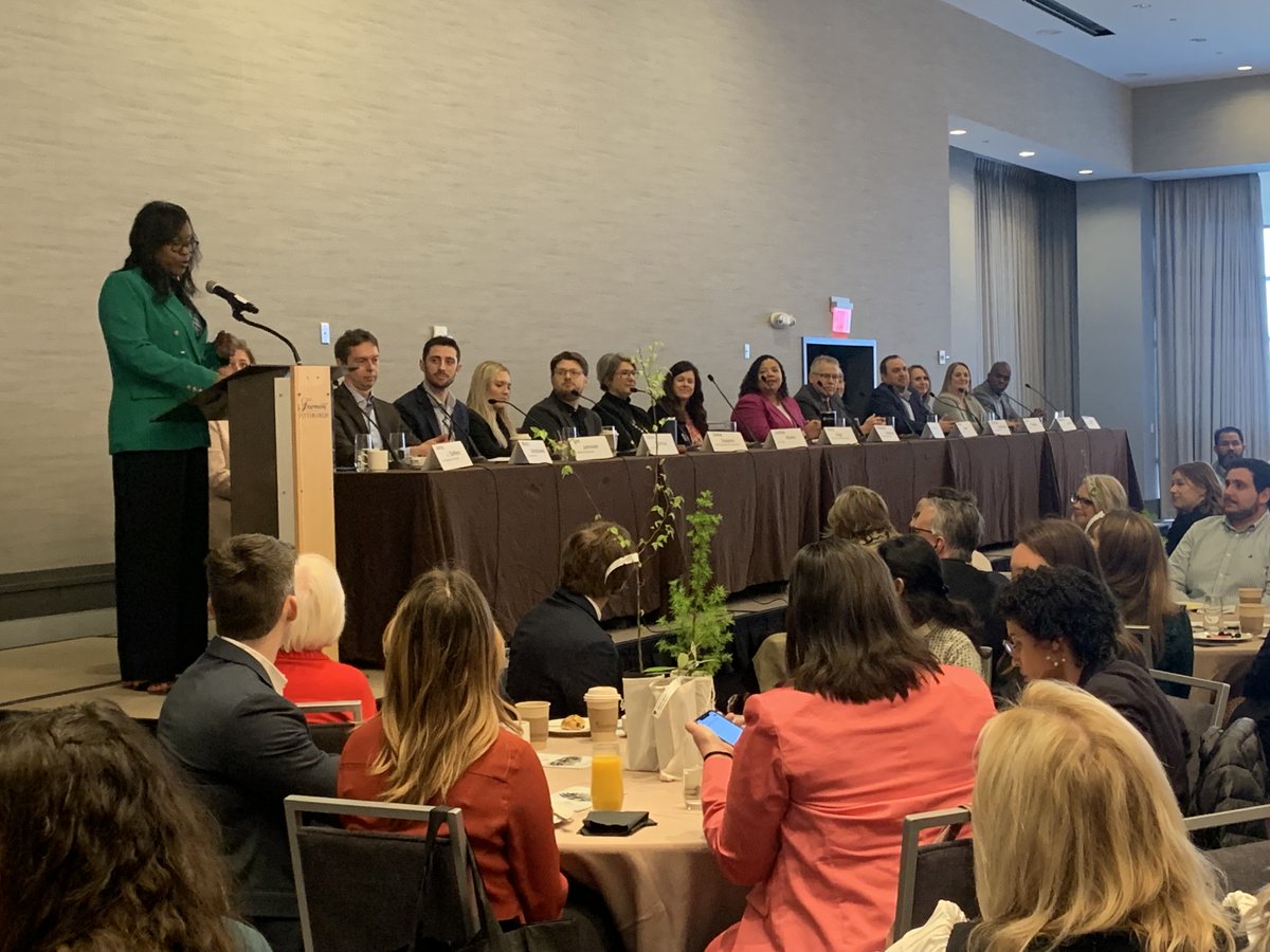 We want to thank moderator <a href="/ervin_grant/">Grant Ervin</a>, VP of External Affairs &amp; Sustainability at S&amp;B USA, and all of the panelists from yesterday's Sustainable Business Breakfast for the engaging discussion on green business as good business in celebration of #EarthDay. <a href="/FairmontPGH/">Fairmont Pittsburgh</a>