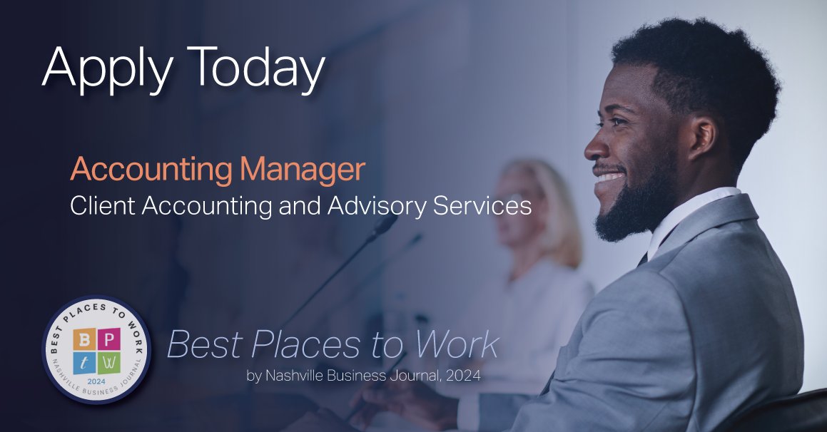 Lead a diverse, dedicated team of professionals and work alongside our unique clientele! #KraftCPAs needs an Accounting Manager to help guide our Client Accounting and Advisory Services group in Lebanon, TN. Apply now: bit.ly/4d2q8E8