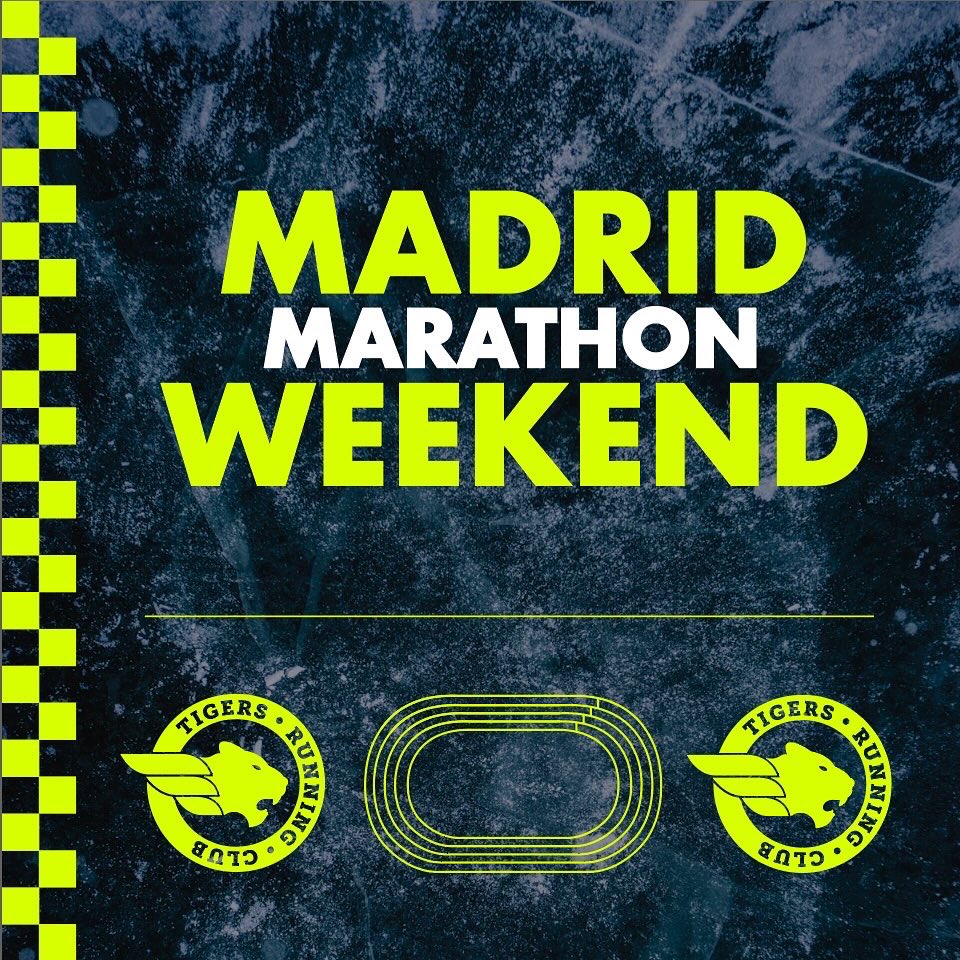 club_tigers's tweet photo. Nos espera un fin de semana salvaje!
Preparados? 

#maratondemadrid
#madridmarathon https://t.co/EzK8AXoANe