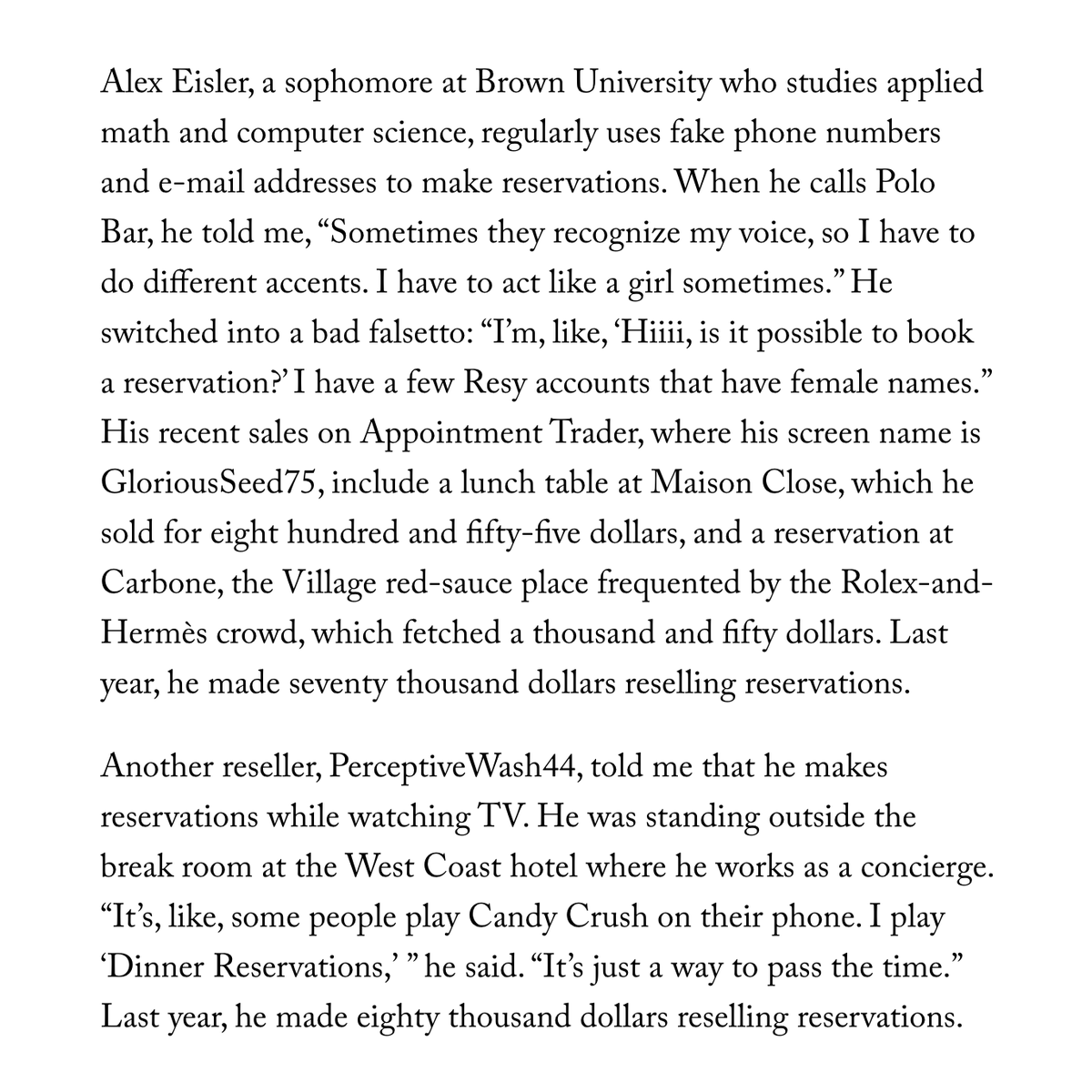 tanayj's tweet image. People are making $70-80K per year selling restaurant reservations in NYC on the secondary market 😯