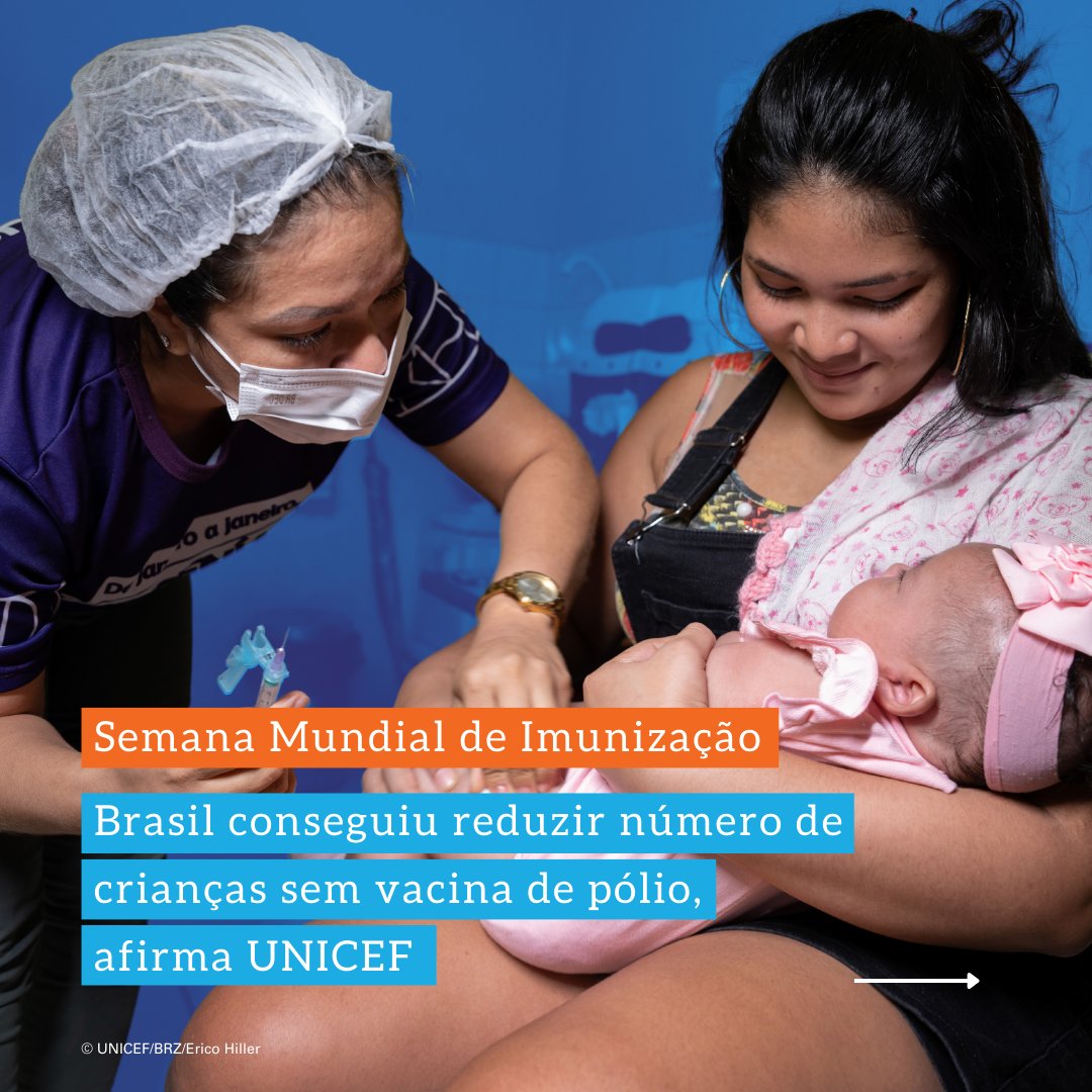 unicefbrasil's tweet photo. O número de crianças que não receberam a primeira dose da vacina contra a Pólio passou de 234 mil em 2022 para 152,5 mil em 2023, de acordo com novos dados analisados pelo UNICEF. 

https://t.co/mam63DaZd9
+ https://t.co/1heY0lYZ3N