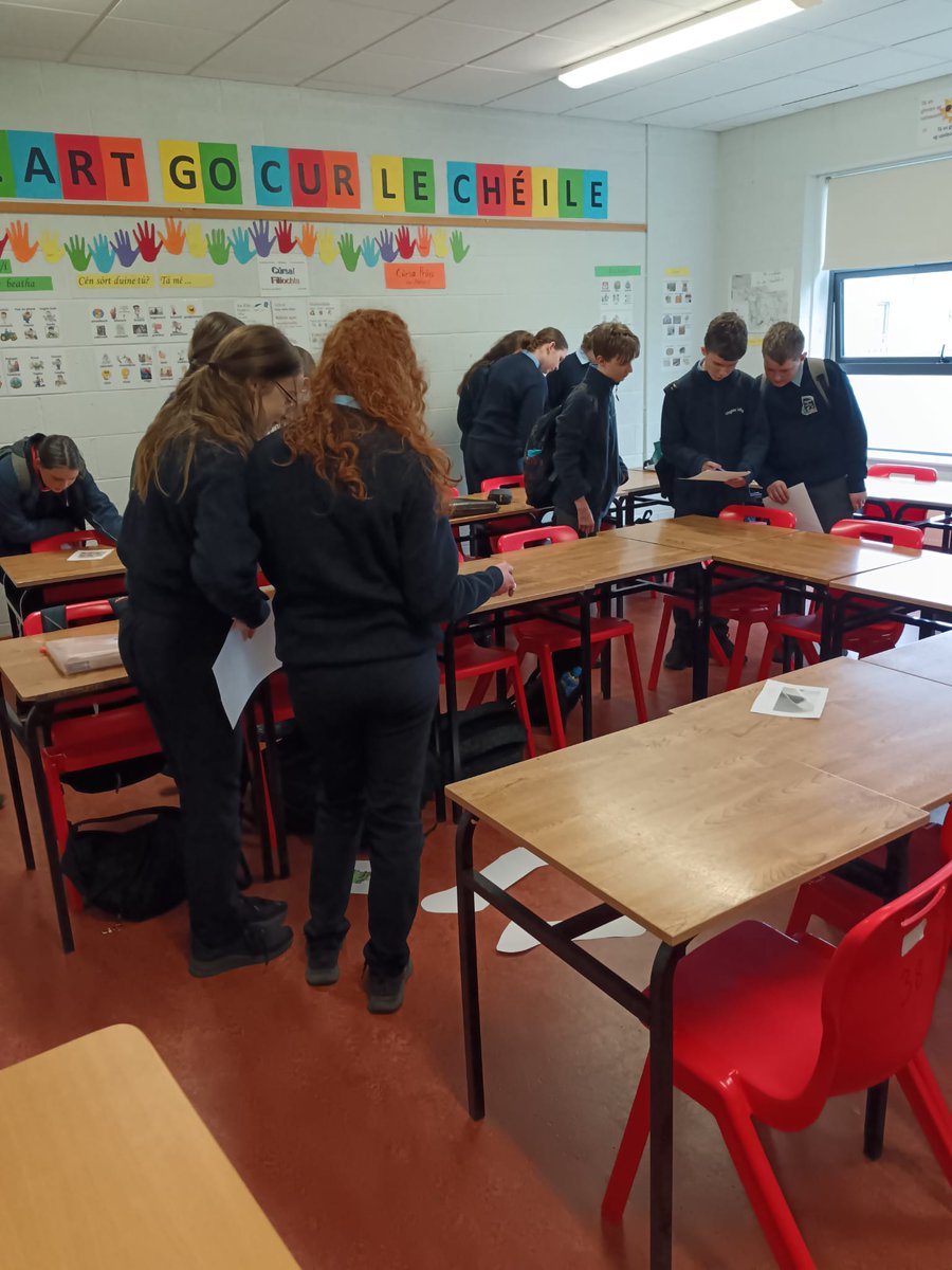 @VirCollege Transition Year students ran a Murder mystery as Gaeilge as part of events month!! 🔍
Our young detectives did a fantastic job solving the mystery! 🕵‍♀️
 #FutureLeadersEvents #wellbeing @gaafutureleader