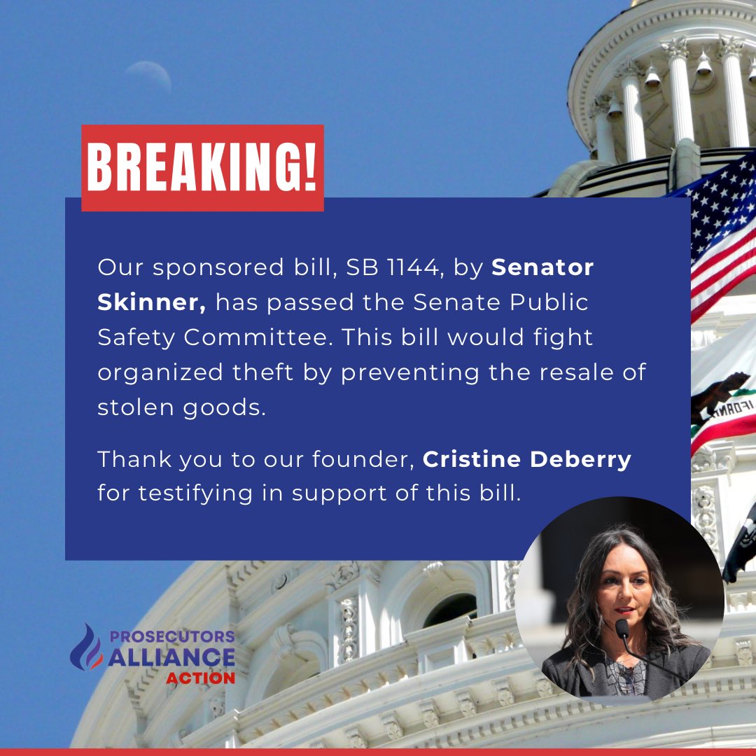 Breaking news! SB 1144 by Senator @NancySkinnerCA is one step closer to becoming law. #smartsolutions