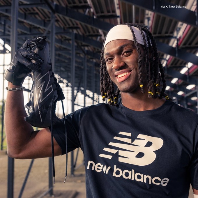 Marvin Harrison Jr. has signed a multiyear endorsement deal with @NewBalance, becoming one of three NFL players to represent the brand 🤝 🏈 Harrison will headline the brand’s first cleats designed specifically for American football. 📰 > sportsbusinessjournal.com/Articles/2024/…