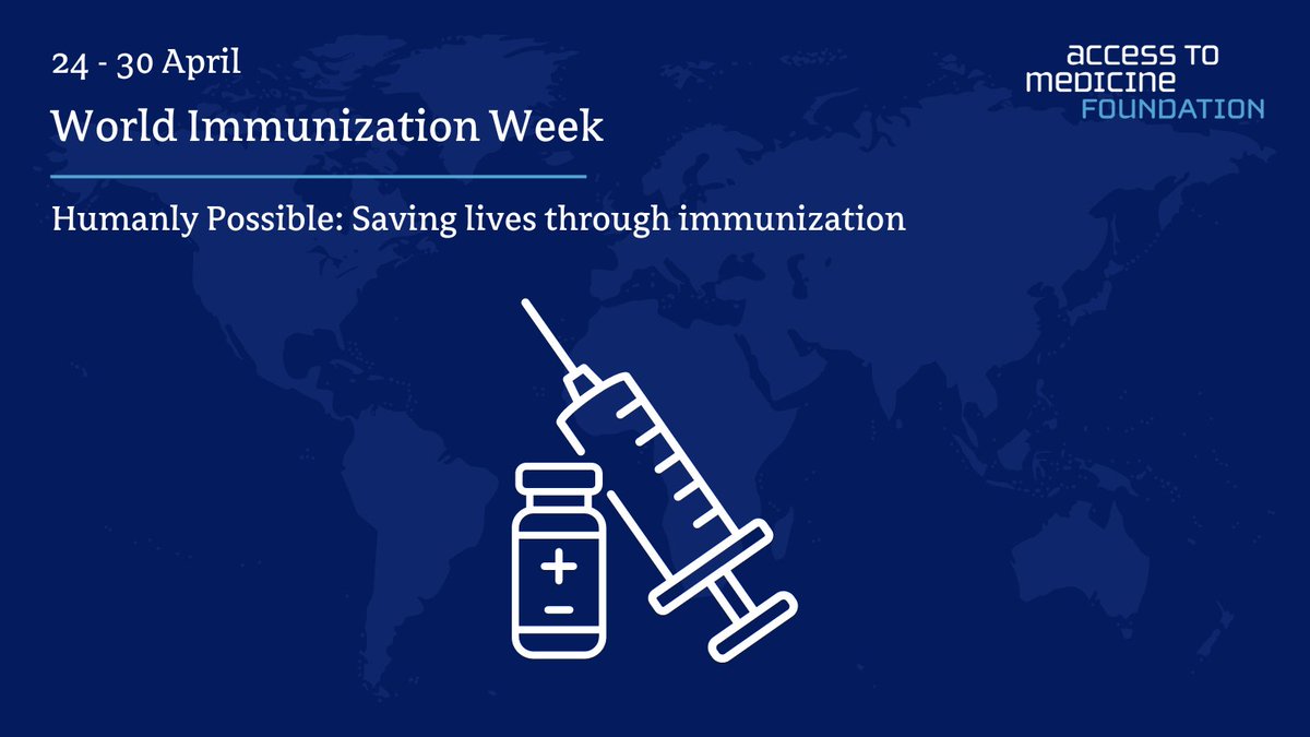 As we kick off the #WorldImmunizationWeek, it is a good time to remind ourselves that #GlobalHealth depends on equitable access to #vaccines. We're calling on vaccine manufacturers to act to improve access to immunisation in #LMICs. Learn more➡️accesstomedicinefoundation.org/sectors-and-re… #WIW2024