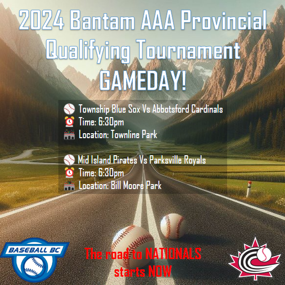 Baseball_BC's tweet photo. BASEBALL BC GAMEDAY - The road the 2024 @baseballcanada BTM National Championships gets underway tonight on two fronts!
GameChanger Links to view the games are below:
Abbotsford: https://t.co/MgvtJ7XbJU
Parksville: https://t.co/Cl1w0lrFa2
#roadtonats https://t.co/CACBFv1YYU