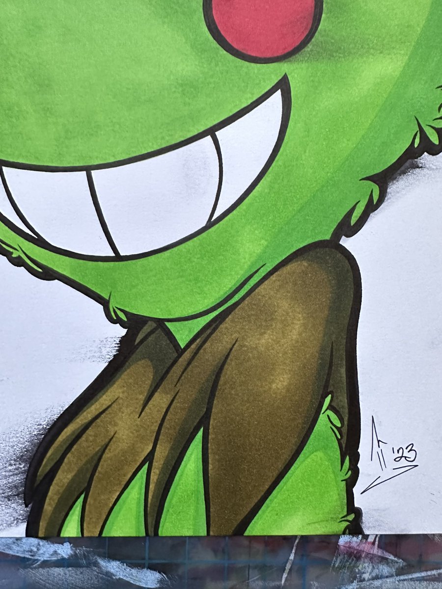 KekunFrog's tweet photo. “GRINCH SMUDGE”
Marker &amp; ink on Bristol paper
Sized @ 11” x 14”

#kekunfrog #mikemoses #art #artwork #traditionalart #drawing #illustration #drseuss #thegrinch #grinch https://t.co/fD6GU3z8VA