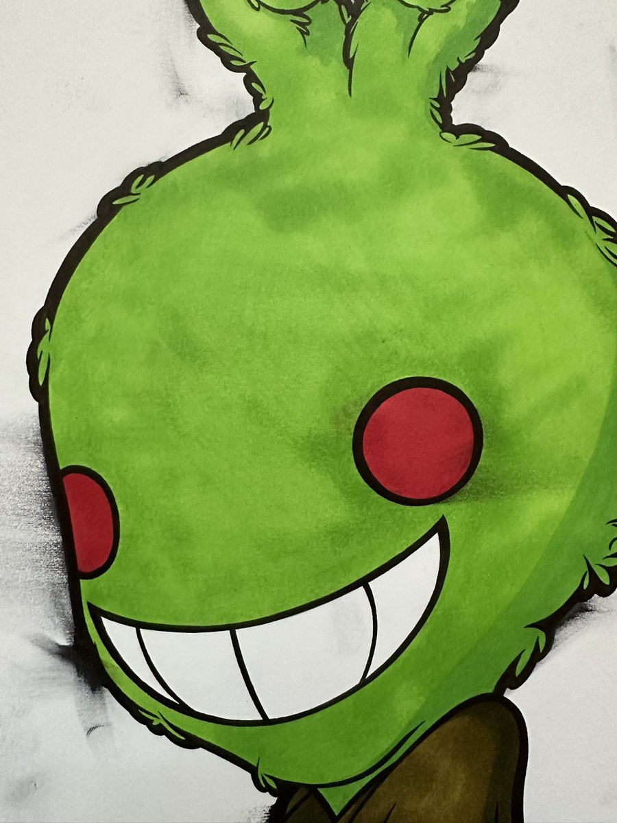 KekunFrog's tweet photo. “GRINCH SMUDGE”
Marker &amp; ink on Bristol paper
Sized @ 11” x 14”

#kekunfrog #mikemoses #art #artwork #traditionalart #drawing #illustration #drseuss #thegrinch #grinch https://t.co/fD6GU3z8VA
