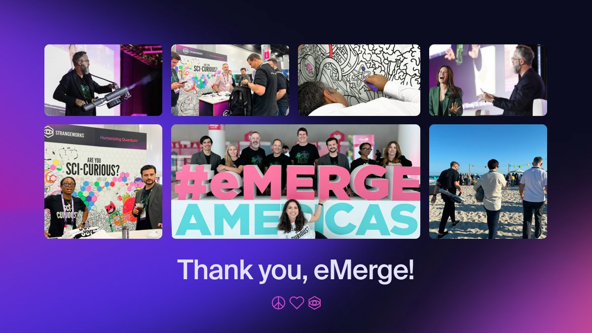 What a ride! 🚀 Big shoutout to @emergeamericas and all the brilliant minds that joined us in this year’s AI + Quantum Arena. We loved chatting with every one of you! Stay Sci-Curious™ and we’ll see you in 2025.