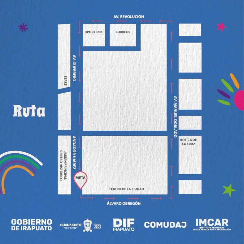 ¡Llega la carrera infantil más divertida del año! 👦🏻👟 Ponte tus tenis y prepárate para la carrera infantil 'Primero la Niñez.” Este domingo 28 de abril, el Centro Histórico de Irapuato se llenará de risas, colores y mucha energía. 🕗8:00 am ¡No olvides traerte a tu perrito!🐶