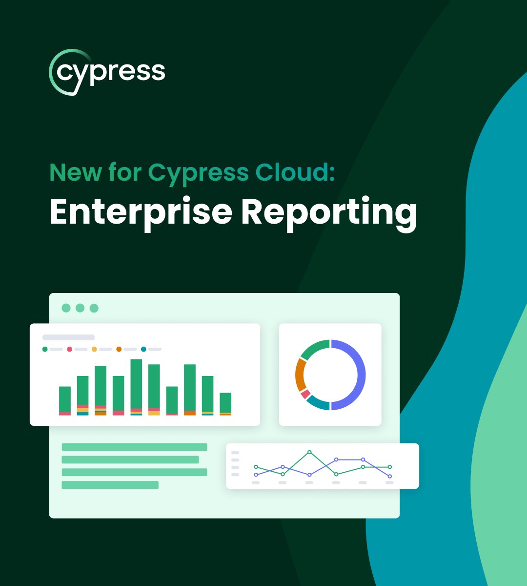 Introducing Enterprise Reporting for Cypress Cloud 🚀 Gain comprehensive insights into your testing program's progress – celebrating successes, identifying challenges, and ensuring accountability through Cypress Enterprise Reporting. Learn more: cypress.io/blog/2024/04/1…