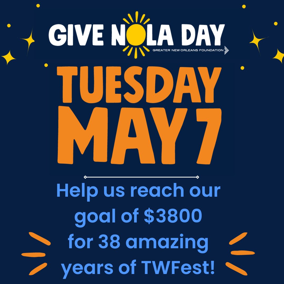 GiveNOLA Day is coming Tuesday, May 7! We can’t wait to be part of the largest giving day for nonprofits in New Orleans! ⁠

Early giving for #GiveNOLADay has already begun. You can schedule your donation or donate now!  

Learn more and donate at: givenola.org/index.php?sect…