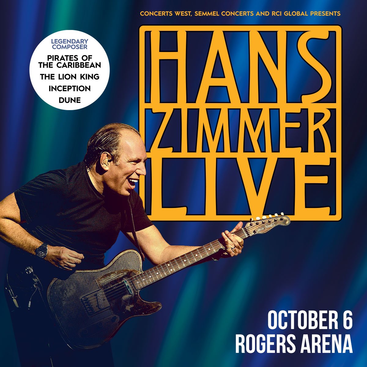 We are so excited to return to Canada this fall, including a stop at Vancouver’s @RogersArena! Join us for an unforgettable night of music: hanszimmerlive.com 

📸 Frank Embacher 

#HansZimmerLive