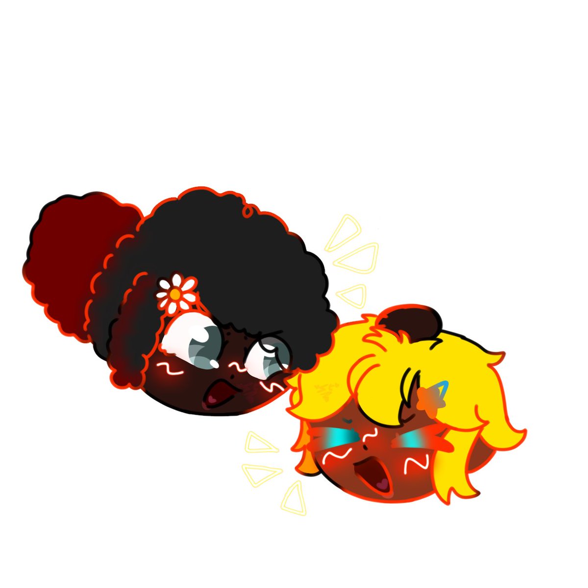 hearts4ray_'s tweet photo. I really need to learn to draw curls but have some art of my fave silbings :3 https://t.co/NzowP5BBA2