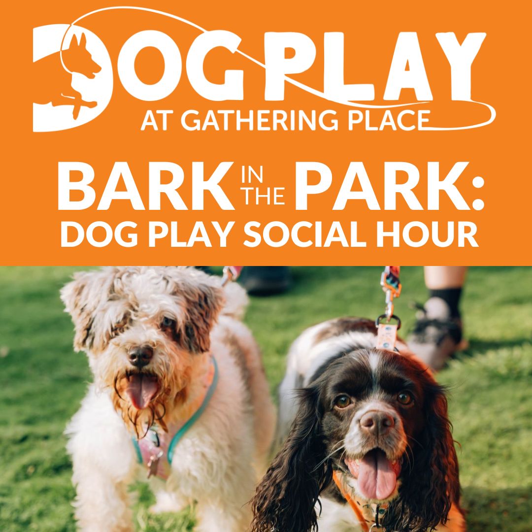 TOMORROW! Dogs and their owners can swing by Bark in the Park: Dog Play Social Hour during their trip to Gathering Place on Wednesday, April 24 from 6 p.m. to 8 p.m. to check out our dog-friendly vendors, grab a dog treat, and enter a raffle! 🐶🐾