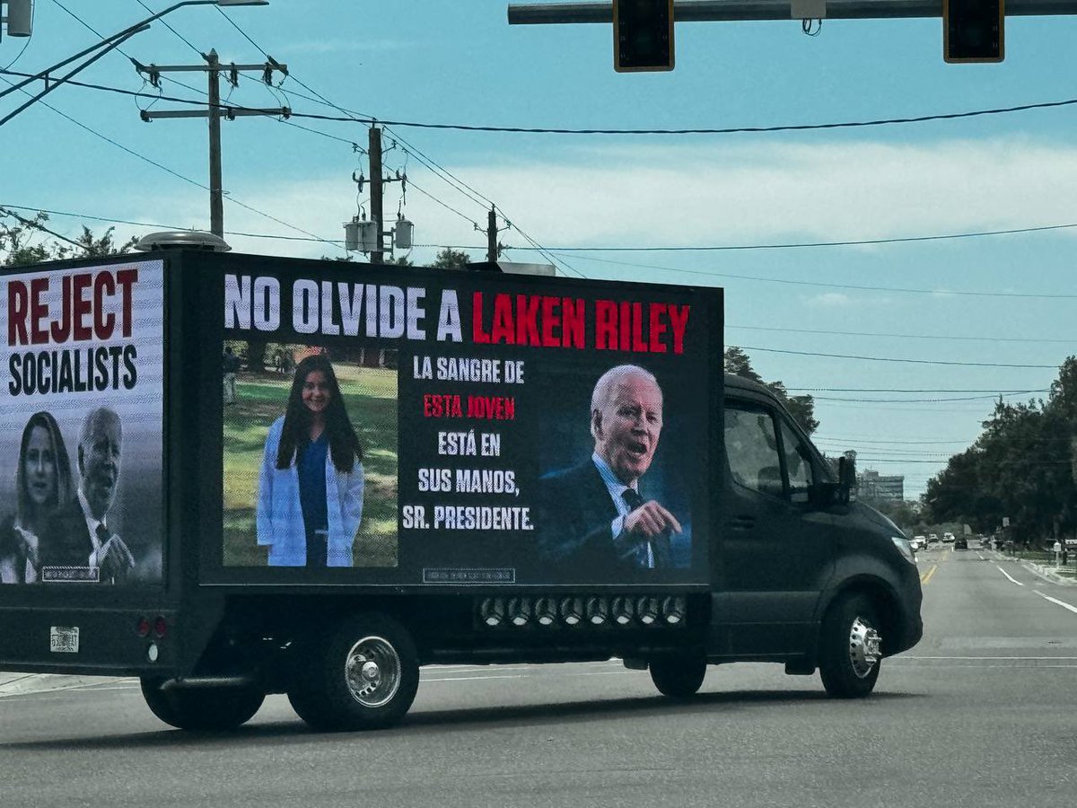 This is what will welcomed Biden today as he spoke on abortion at a Tampa community college. #FJB