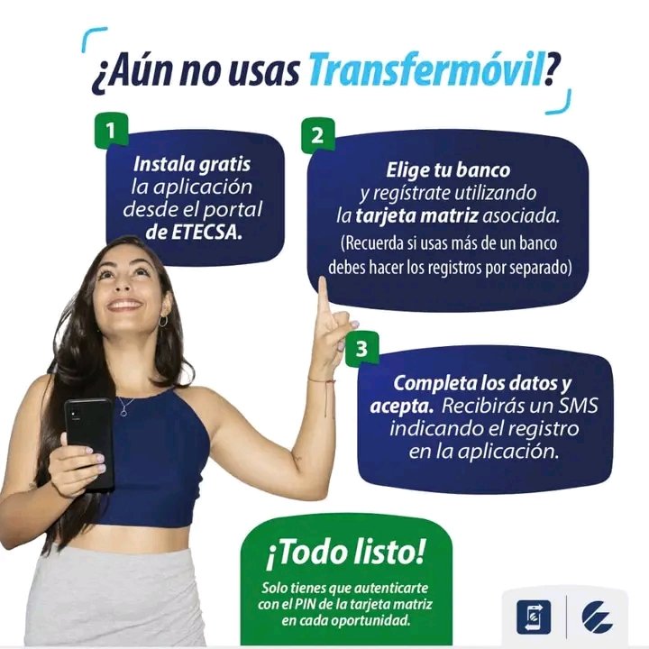 Con #Transfermóvil, la más popular, puedes realizar el pago 💳 de tus trámites y servicios de manera digital 📲, ➕️ fácil y seguro 🔐. 🗣️ ¿Te gustaría conocer cómo usar esta apk? 👇 etecsa.cu/es/aplicacione…