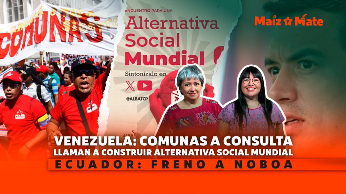 ¿Sabías que hay cerca de 4 mil comunas en Venezuela? ¿Qué ocurrió en el Encuentro para una Alternativa Social Mundial realizado en Caracas por el @ALBATCP? ¿Cómo le fue a @DanielNoboaOk en el referéndum de este fin de semana? @AlinaDuarte_ y @danielapastrana te lo cuentan en