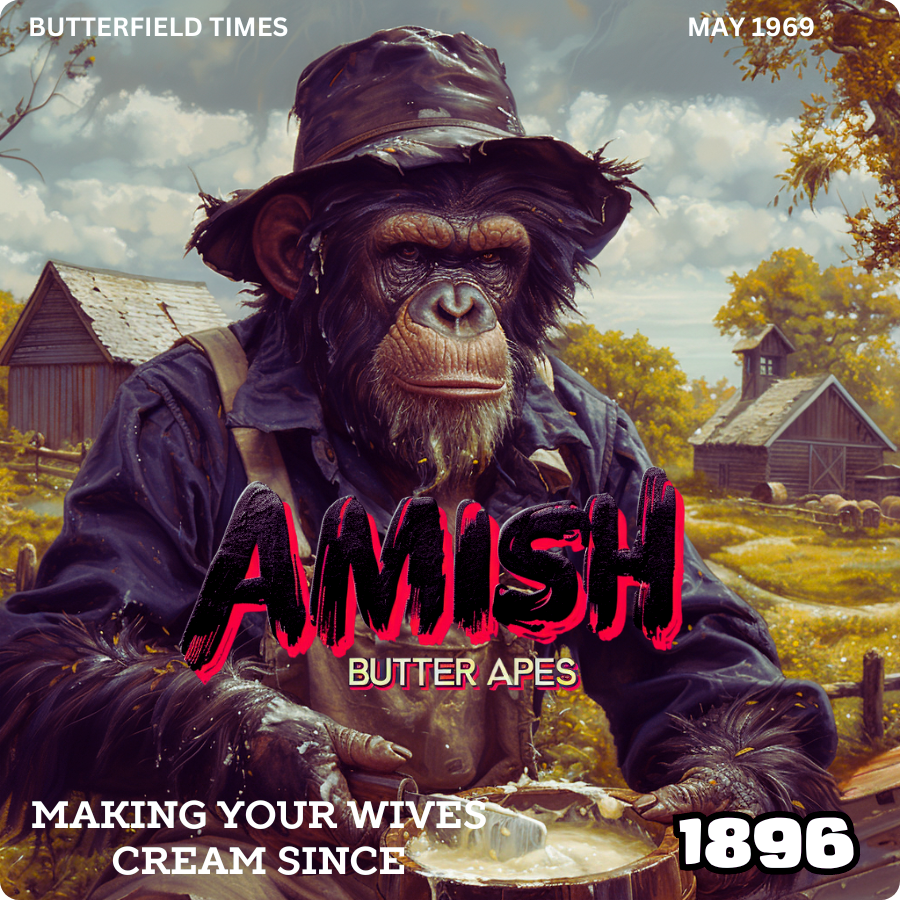 Our first post and @AmishApes is popping our cherry! Shout out to our friends at @AmishApes and the amazing community being built!

Here is an ad we found here at <a href="/Moonshine_Bears/">MOONSHINE BEARS</a> in the Amish archives from 1969... man those creamy Amish apes go back 🤣