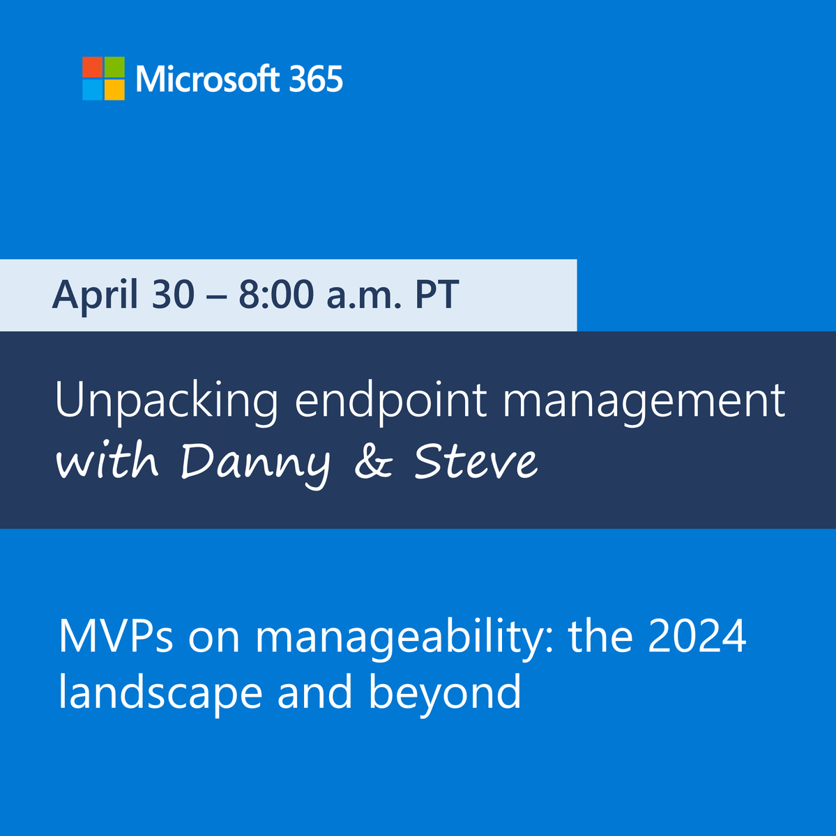 Let's break down the device management landscape. What should every IT pro consider in an accelerated world of AI experiences and evolving security needs? Bring your questions and thoughts to Unpacking Endpoint Management April 30th - aka.ms/UEM/MVPsOnMana… #MSIntune