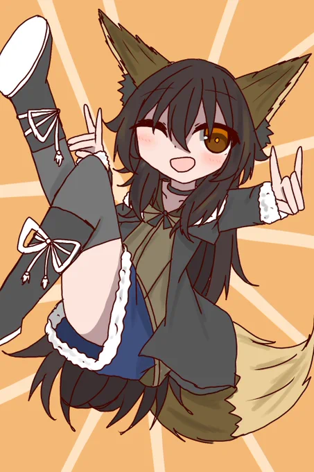 #私はこういう絵師です見た絵師全員参加いなちゃん(圧倒的解説力 